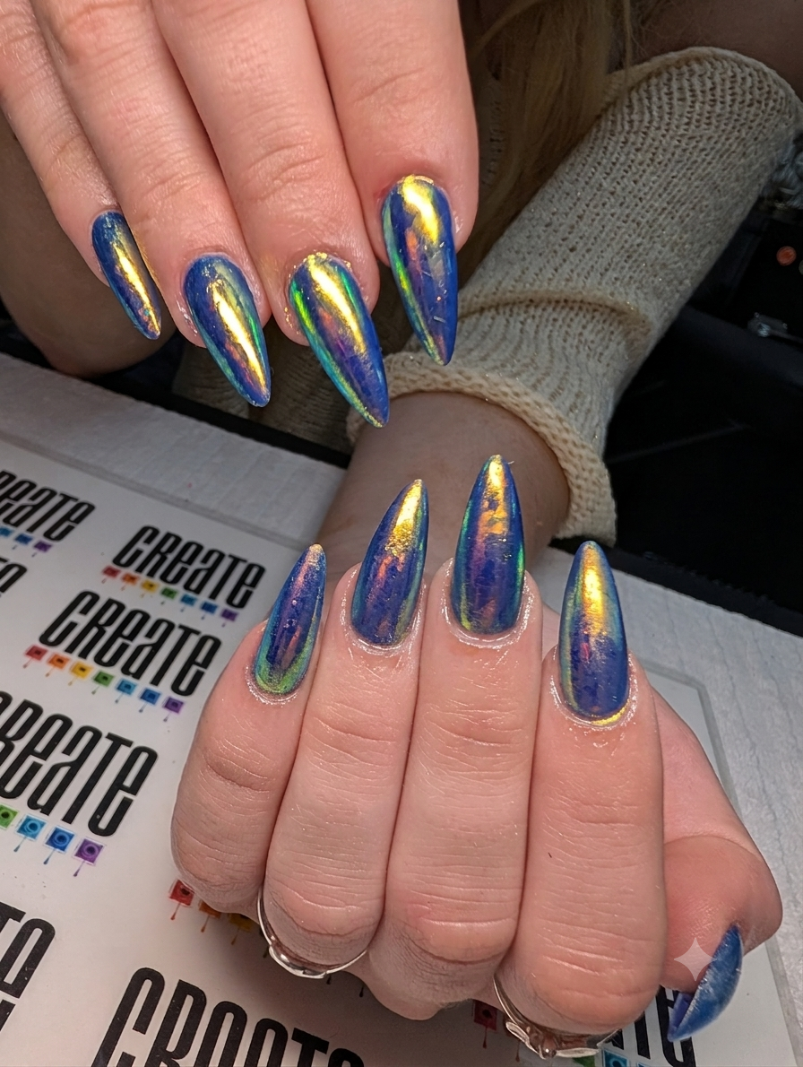 Stilettos with chrome